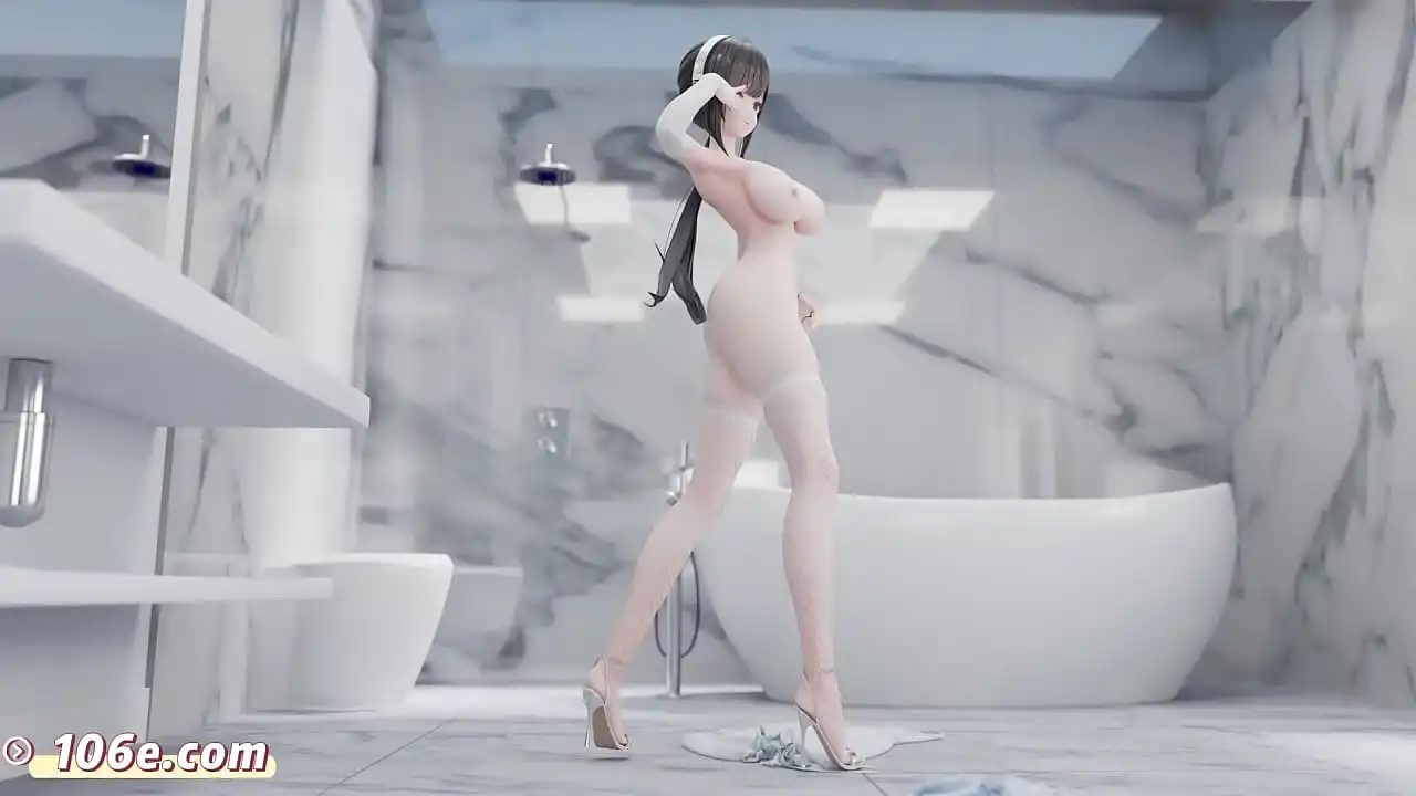 Azur Lane Zhenhai 3D Chinese Comic Vam Naked Dance Douyin Style MMD Pure Dance (animação 3D para adultos)