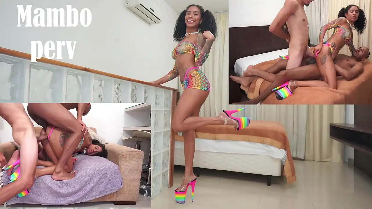 Ariella FERRAZ é fodida por 2 paus muito grandes (DP, Anal, galos monstros, gapes, 2on1, gapes, ébano) OB174