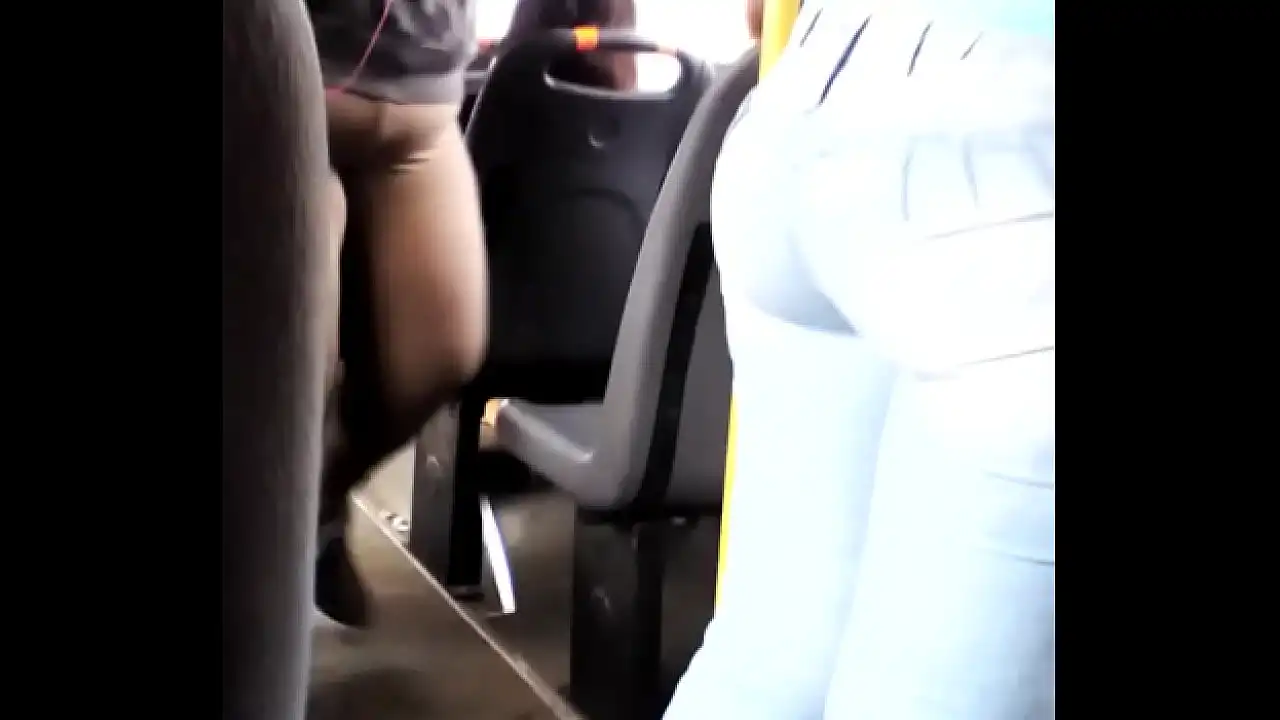 Ass of whore nalgona on the bus route 368 in Guadalajara