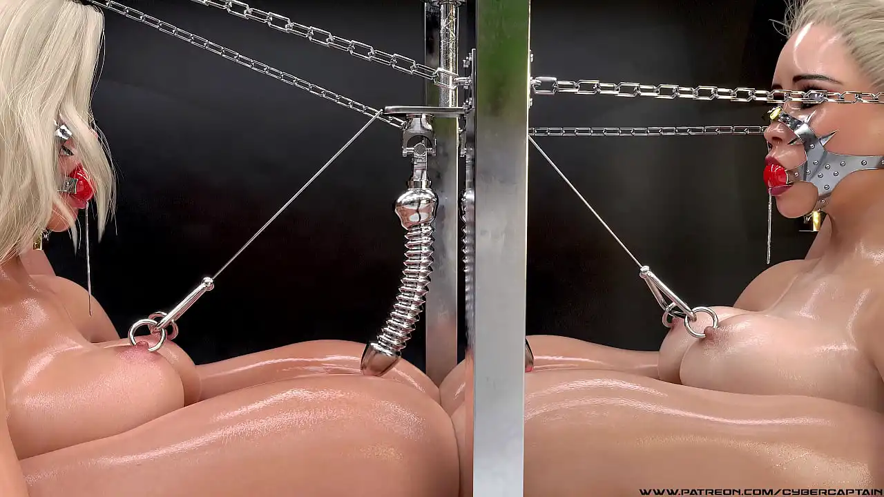 Punição de ladrões loiros - Fetiche de bondage 3D BDSM