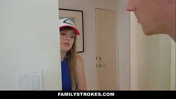 FamilyStrokes- StepSis (Dolly Leigh) golpeia Stepbro para Pokemon