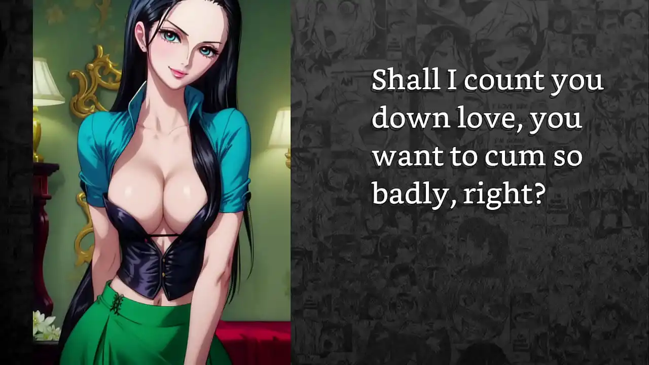 [FayGrey] [Nico robin e Ulti se unem para o seu treinamento de Good boy] (Joi Cei Edging Sounding Bdsm Cbt Ballbustin Femdom Incentivo Dominação educada)