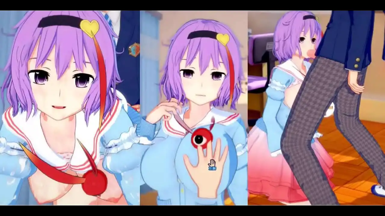 [Eroge Koikatsu! ] Touhou Toyo Satoshi Miko esfrega os seios e rola H! 3DCG Big Breasts Anime Vídeo (Touhou Project) [Hentai Game Toho Toyo Satomi Miko]