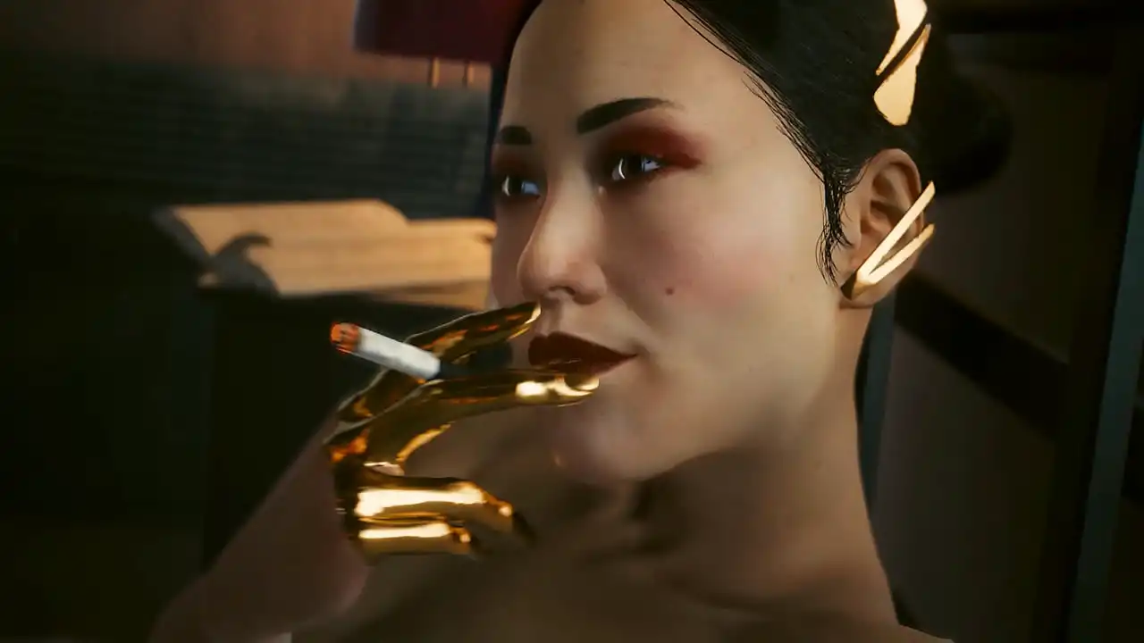 sexo cyberpunk Hanako Arasaka   Cena de sexo em Laguna Bend (configurações Ultra do jogo Cyberpunk 2077)