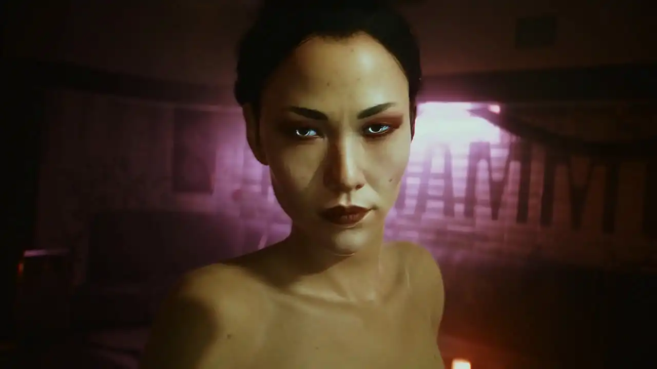 sexo cyberpunk Hanako Arasaka   Cena de sexo no Hammer Club (configurações Ultra do jogo Cyberpunk 2077)