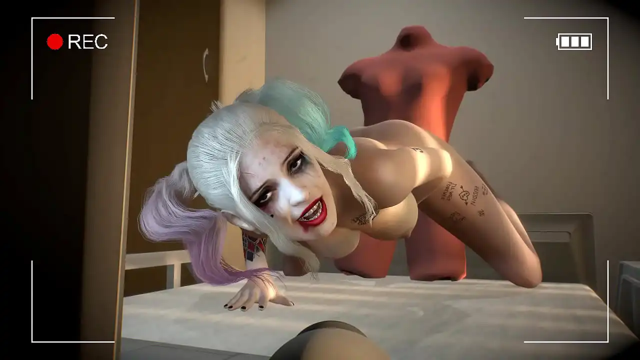 Show sexy de webcam de Harley Quinn - 3D Porn