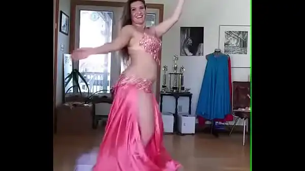 Vestido quente de cetim dança do ventre