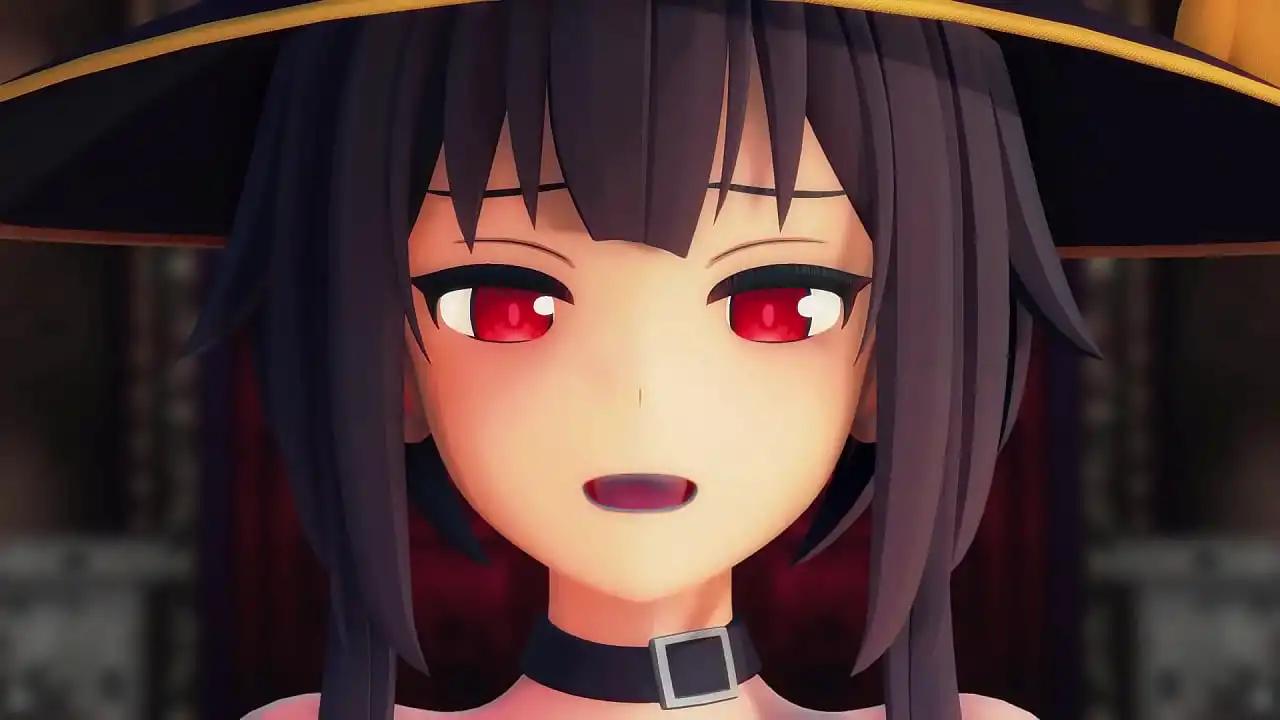 Megumin (Konosuba) Helltaker Strip Dance MMD