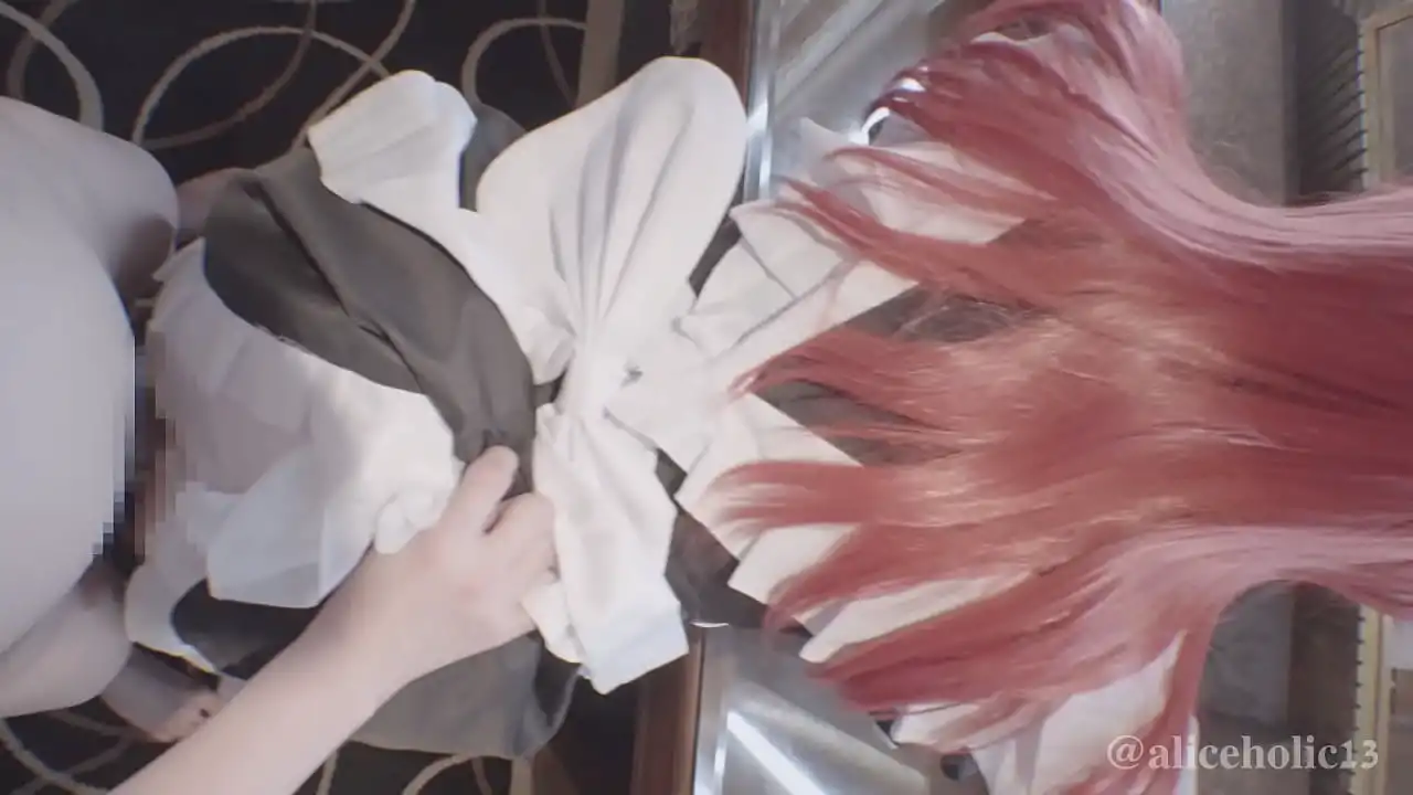 Bocchi The Rock! Ikuyo Kita Maid costume sex orgasm creampie video.