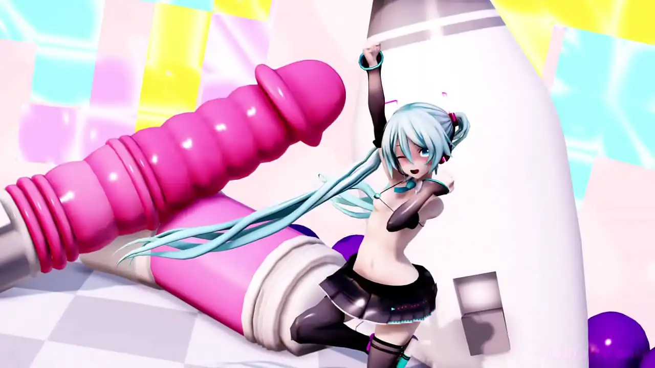 MMD Hatsune Miku Sluty Dance My Time por [Piconano-Femto]